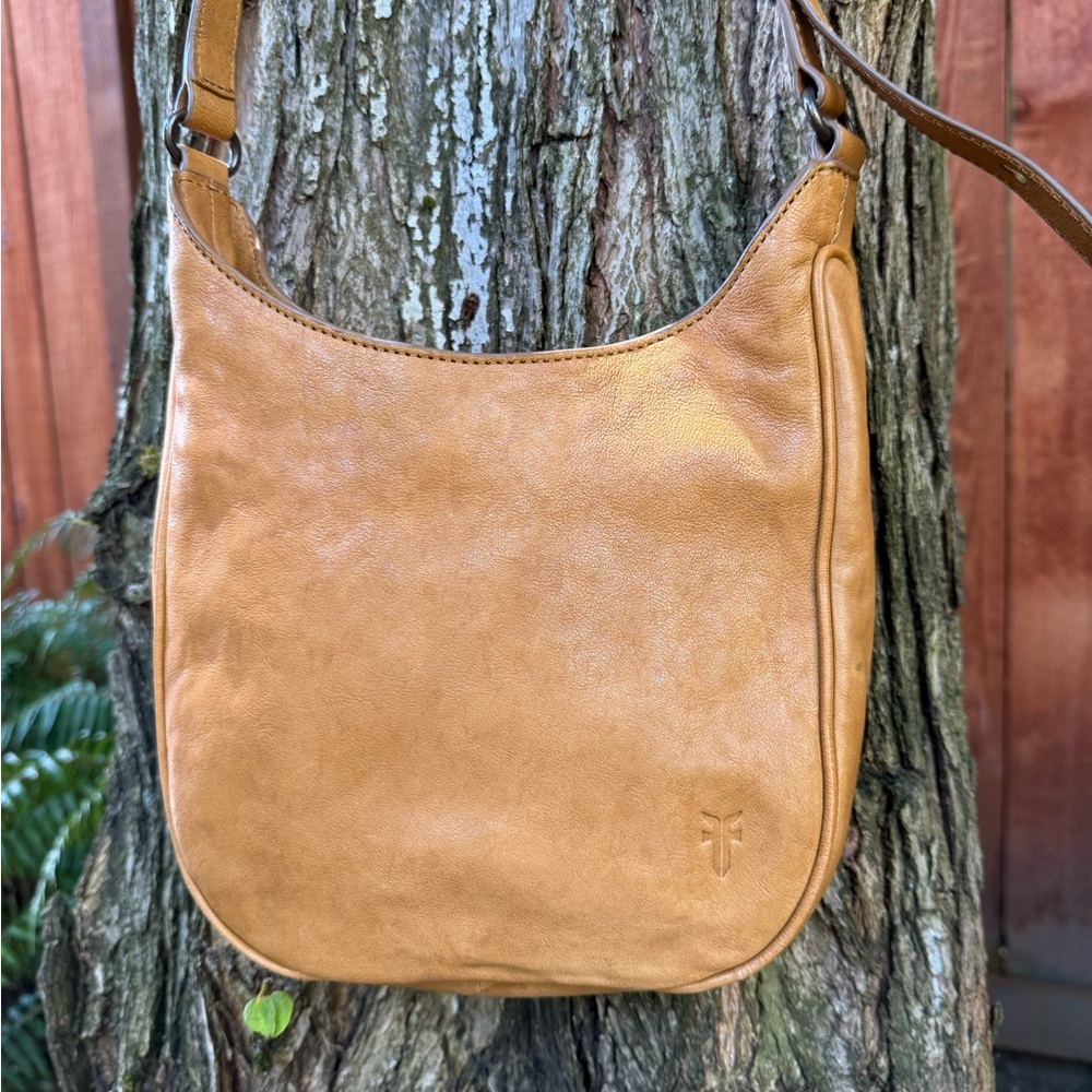 Frye Tan Leather Crossbody Bag
